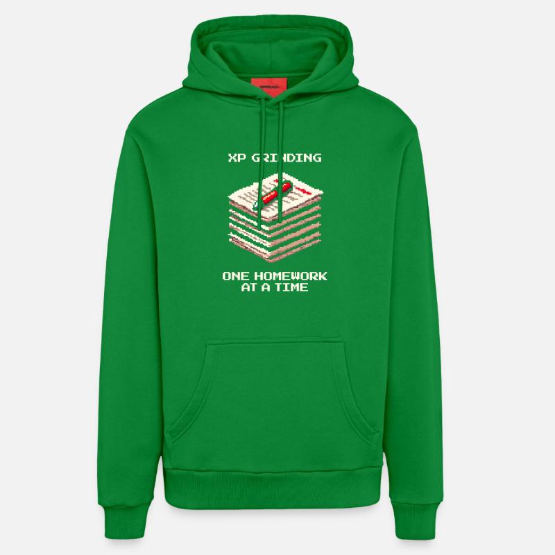 XP Grind : Devoirs pour devoirs | École - Sweat à capuche bio décontracté fabriqué en UE - City Green
