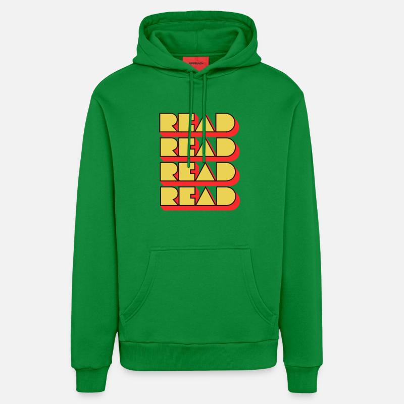 Read Design - Look rétro - Sweat à capuche bio décontracté fabriqué en UE - City Green