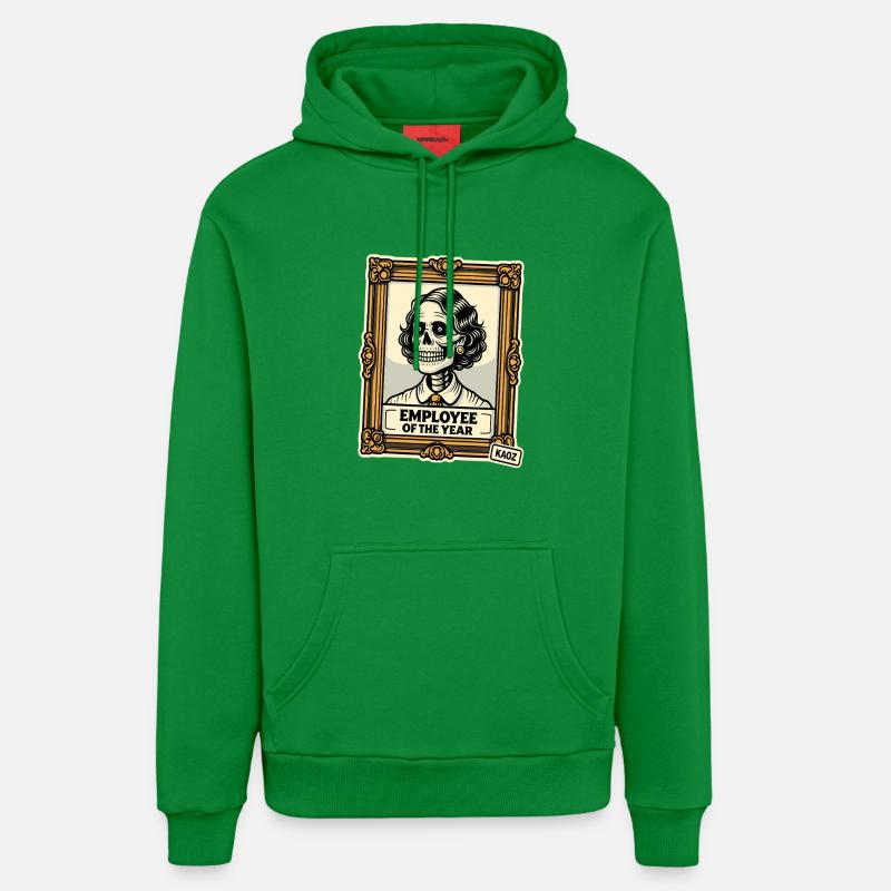 Employé Squelette de l’Année - Sweat à capuche bio décontracté fabriqué en UE - City Green