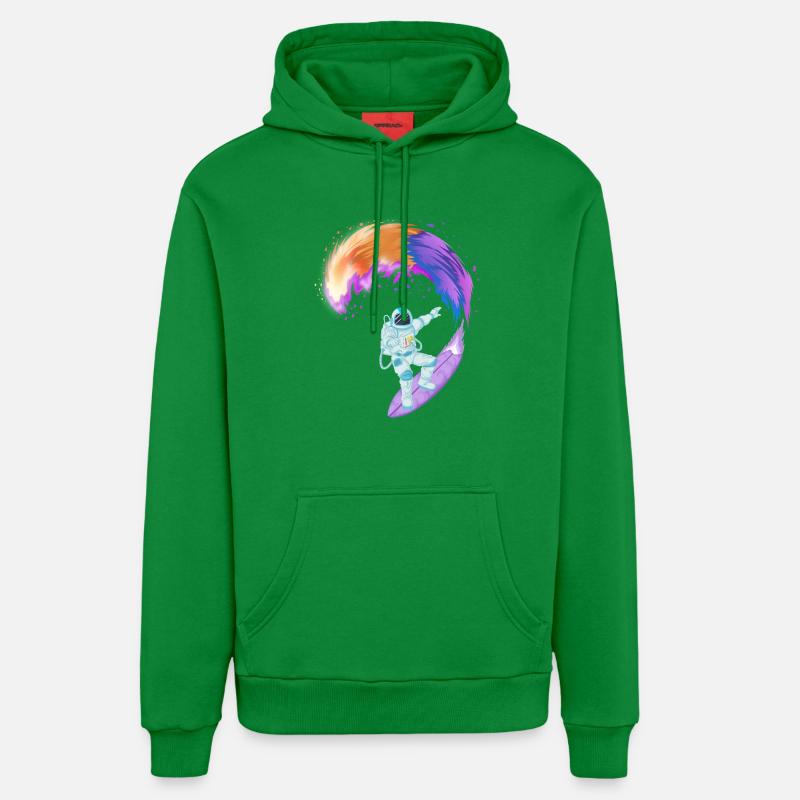 Chemise spatiale de surf d’astronaute - Sweat à capuche bio décontracté fabriqué en UE - City Green