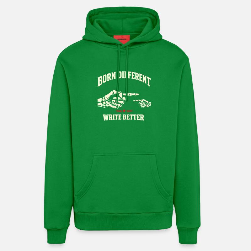 Né différent - Sweat à capuche bio décontracté fabriqué en UE - City Green