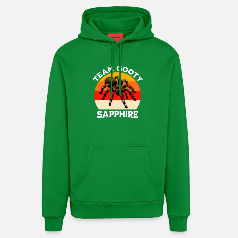 Équipe Gooty Sapphire Tarentula - Sweat à capuche bio décontracté fabriqué en UE - City Green
