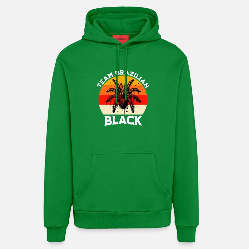 Équipe Tarentule Noire - Sweat à capuche bio décontracté fabriqué en UE - City Green