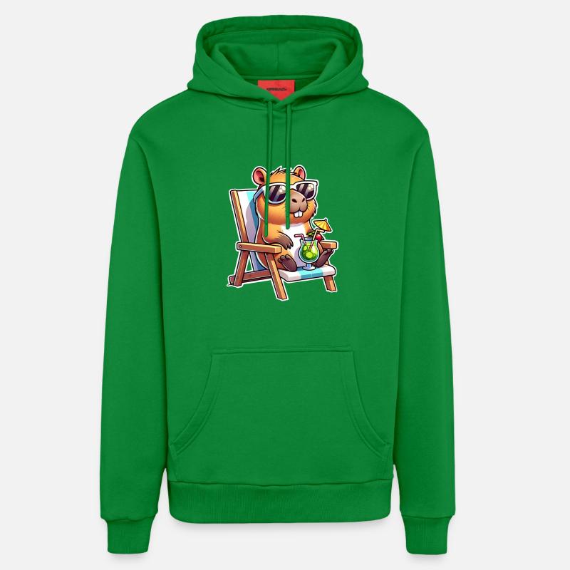 Capybara Chill - Sweat à capuche bio décontracté fabriqué en UE - City Green