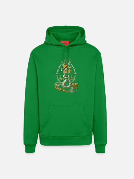 docker - Organic Relaxed Hoodie Made in EU - City Green