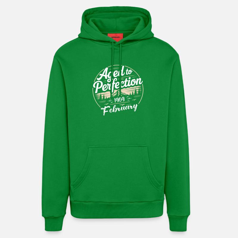 Février 1969 - Sweat à capuche bio décontracté fabriqué en UE - City Green