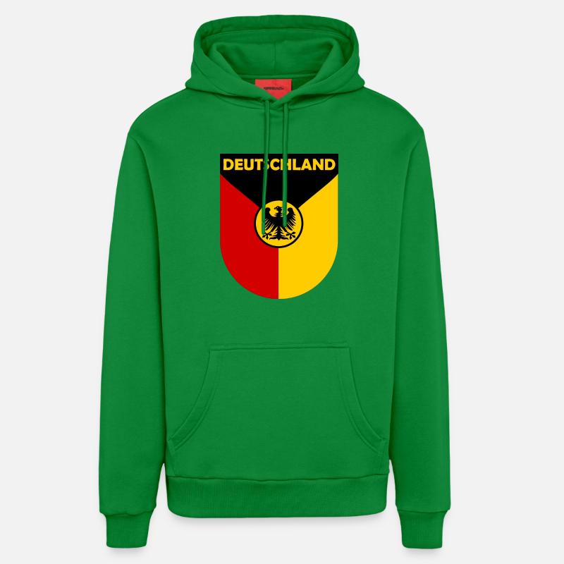 L’aigle allemand - Sweat à capuche bio décontracté fabriqué en UE - City Green