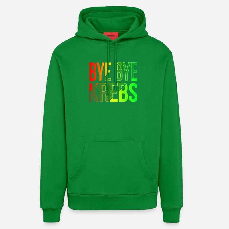 Bye Bye Kreps Rainbow Design - Sweat à capuche bio décontracté fabriqué en UE - City Green