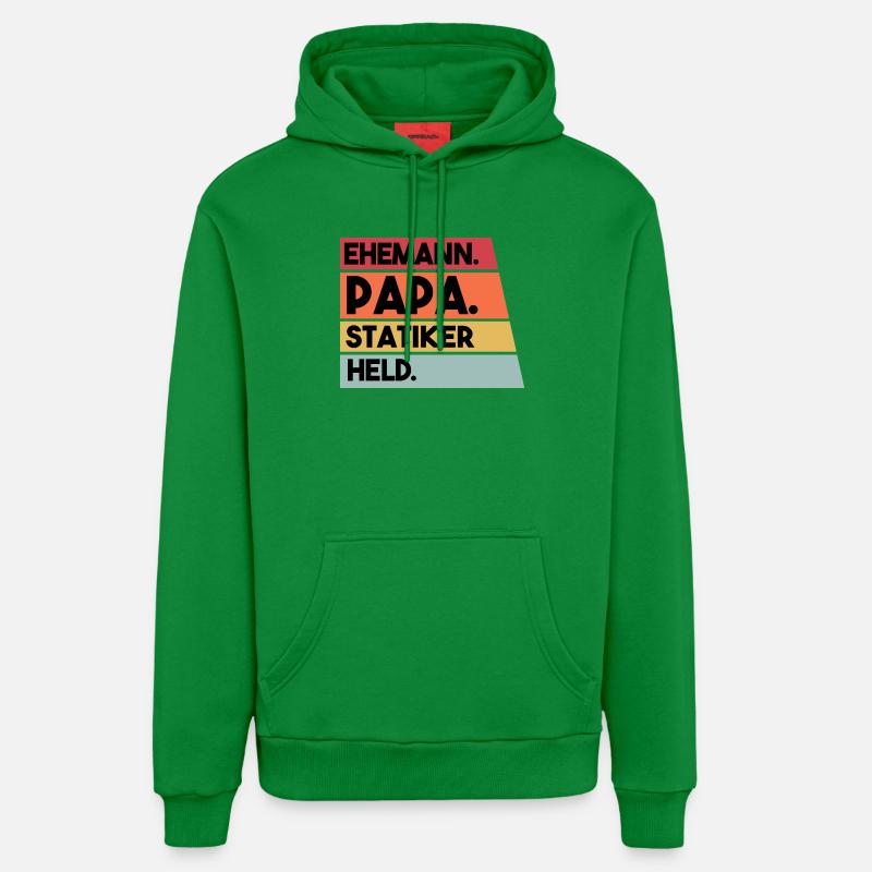 Husband Dad Structural Engineer Hero - Organic Relaxed Hoodie Made in EU - City Green