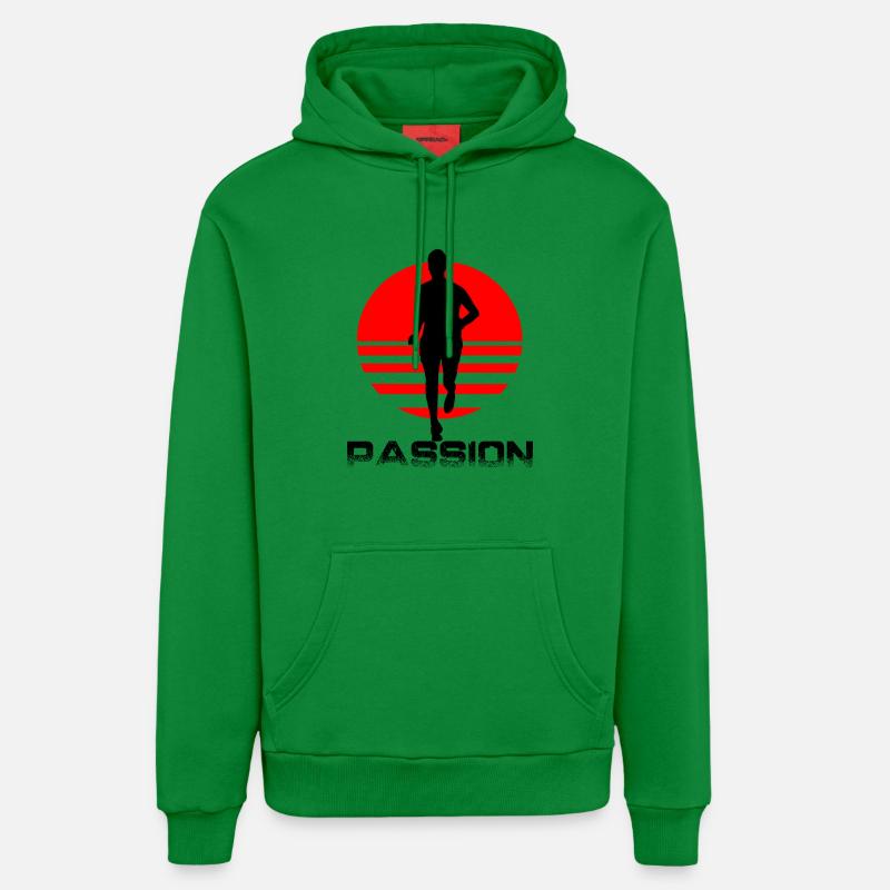 Runner - Sweat à capuche bio décontracté fabriqué en UE - City Green