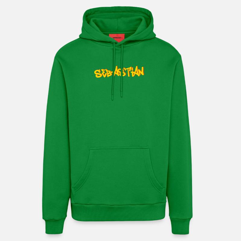 Sebastian - Sweat à capuche bio décontracté fabriqué en UE - City Green