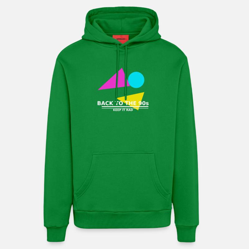 90s_tshirt_design - Sweat à capuche bio décontracté fabriqué en UE - City Green