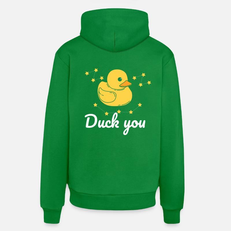 Canard disant cadeau - Sweat à capuche bio décontracté fabriqué en UE - City Green