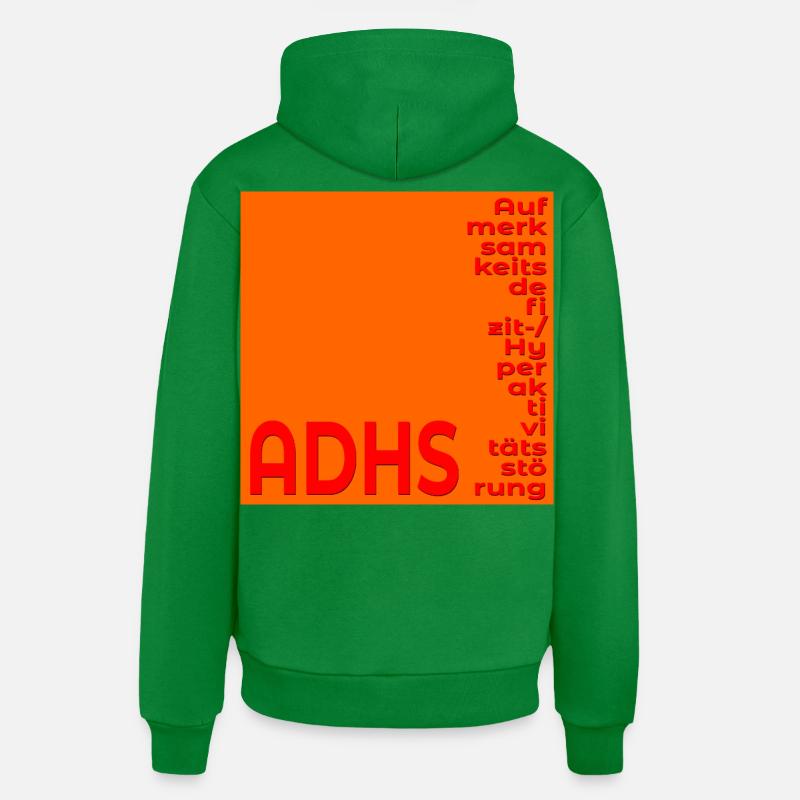 CONCENTRATION DU TDAH - Sweat à capuche bio décontracté fabriqué en UE - City Green