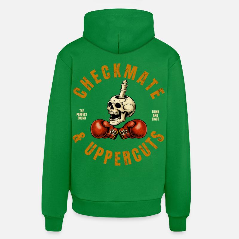 Checkmate & Uppercuts  - Sweat à capuche bio décontracté fabriqué en UE - City Green