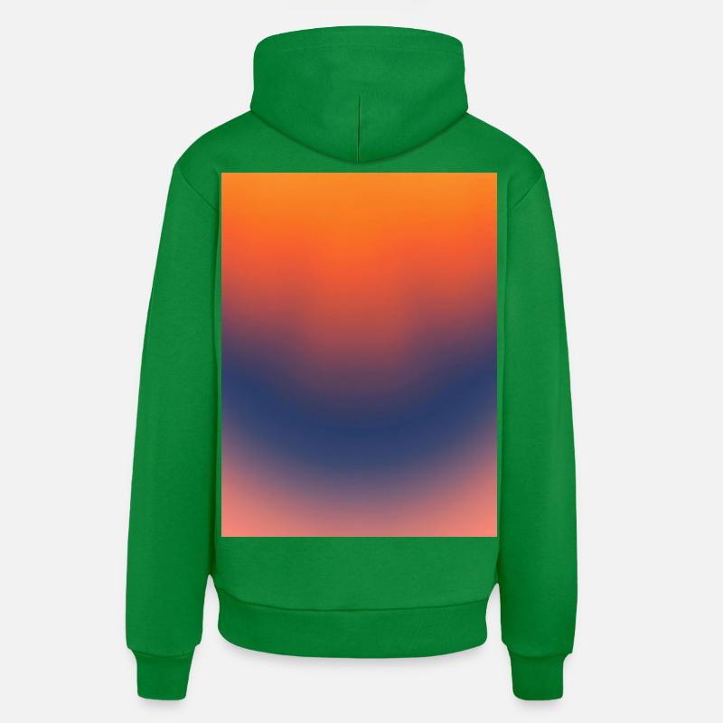Dégradé de la braise de minuit - Sweat à capuche bio décontracté fabriqué en UE - City Green