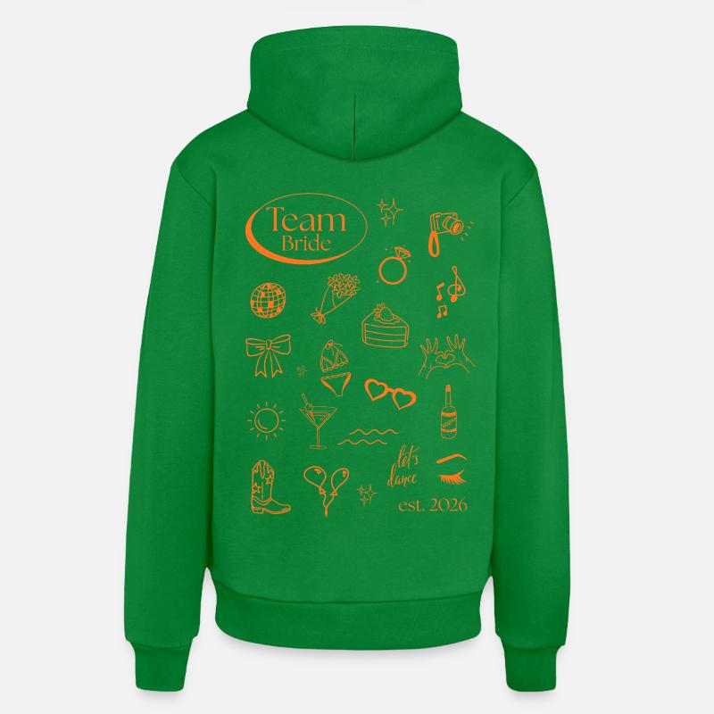 Icônes de l’équipe Bride 2026 - Sweat à capuche bio décontracté fabriqué en UE - City Green