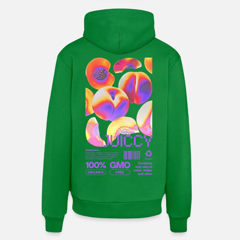 Déclaration pêche juteuse - Sweat à capuche bio décontracté fabriqué en UE - City Green