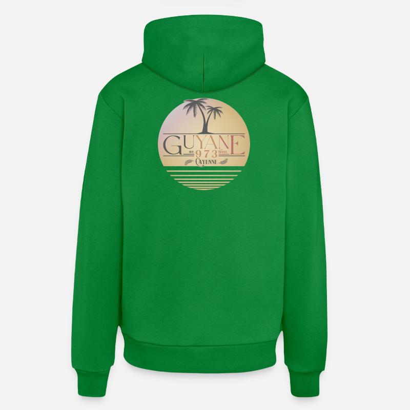 Guyane - Sweat à capuche bio décontracté fabriqué en UE - City Green