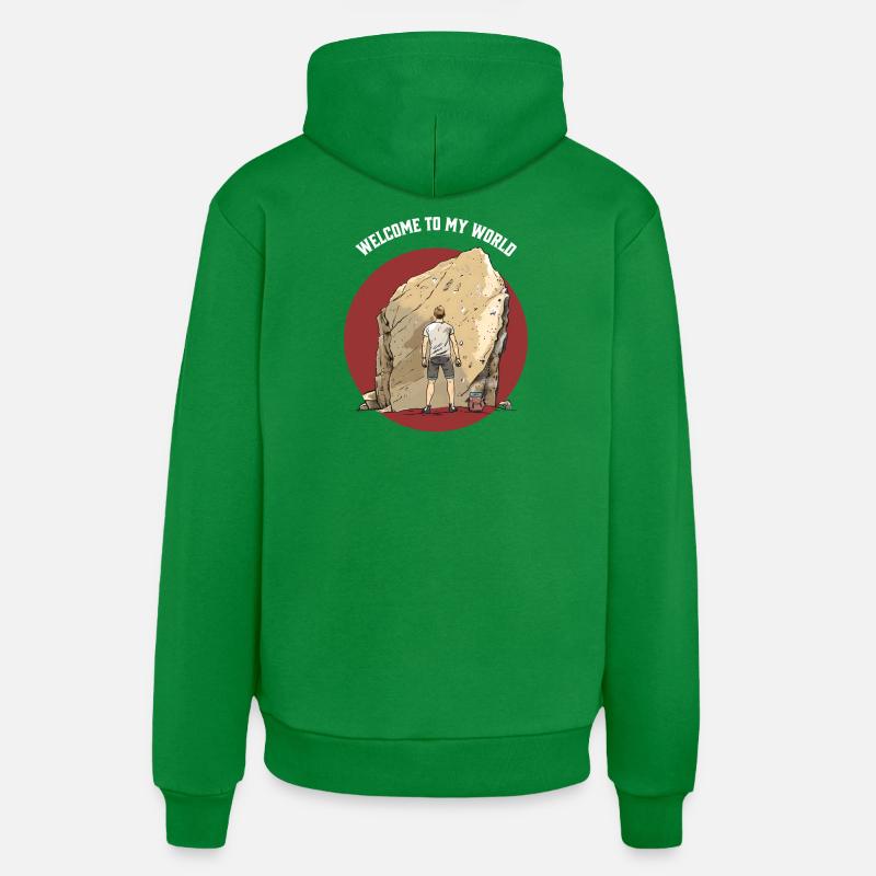 T-shirt Boulder élégant garçon Escalade - Sweat à capuche bio décontracté fabriqué en UE - City Green