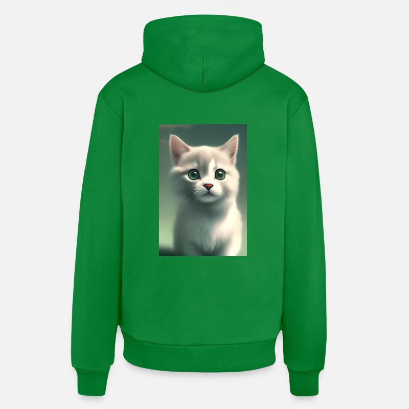 Mignon bébé chat - Sweat à capuche bio décontracté fabriqué en UE - City Green