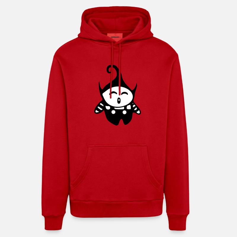 bébé lutin - Sweat à capuche bio décontracté fabriqué en UE - rouge