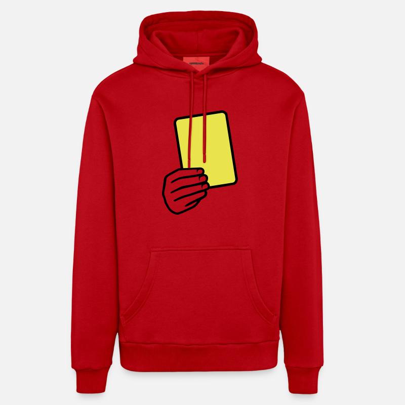 Arbitre - Sweat à capuche bio décontracté fabriqué en UE - rouge