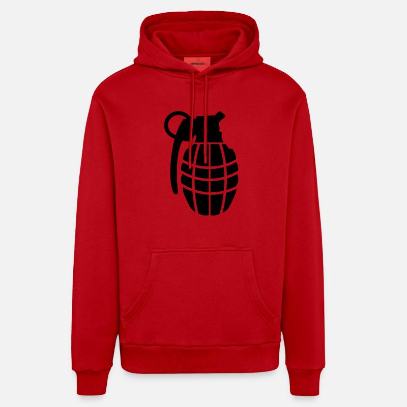 grenade à main Sweat à capuche bio décontracté fabriqué en UE