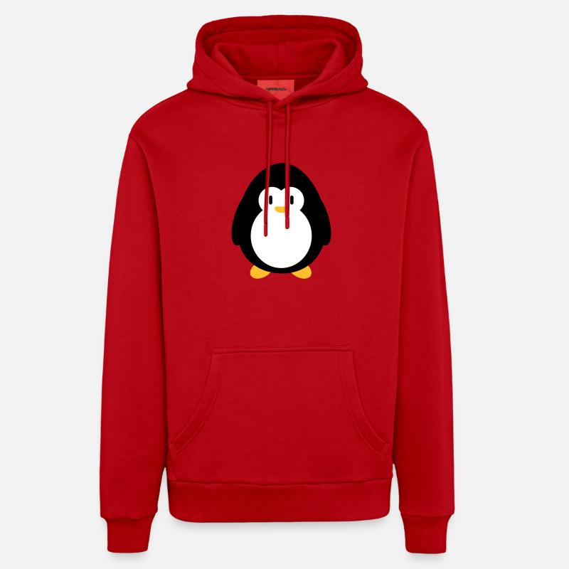 Kleiner süßer Pinguin Organic Relaxed Hoodie Made in EU
