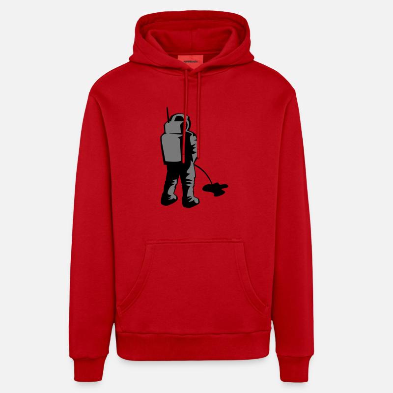 MISSION - Sweat à capuche bio décontracté fabriqué en UE - rouge