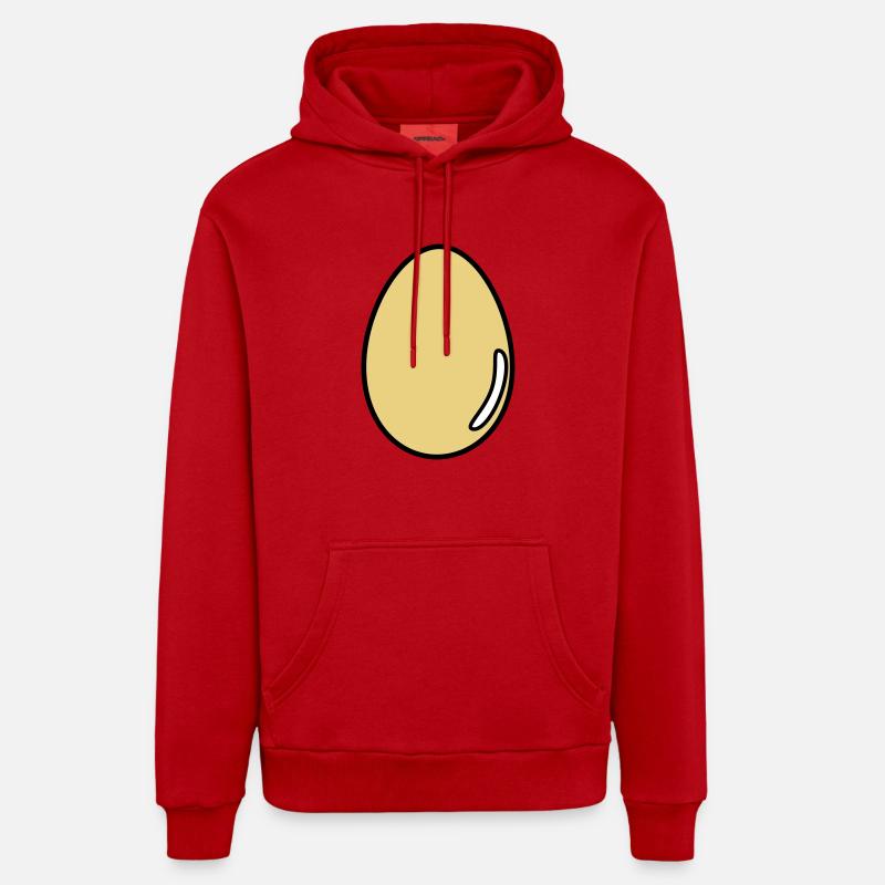 œuf - Sweat à capuche bio décontracté fabriqué en UE - rouge