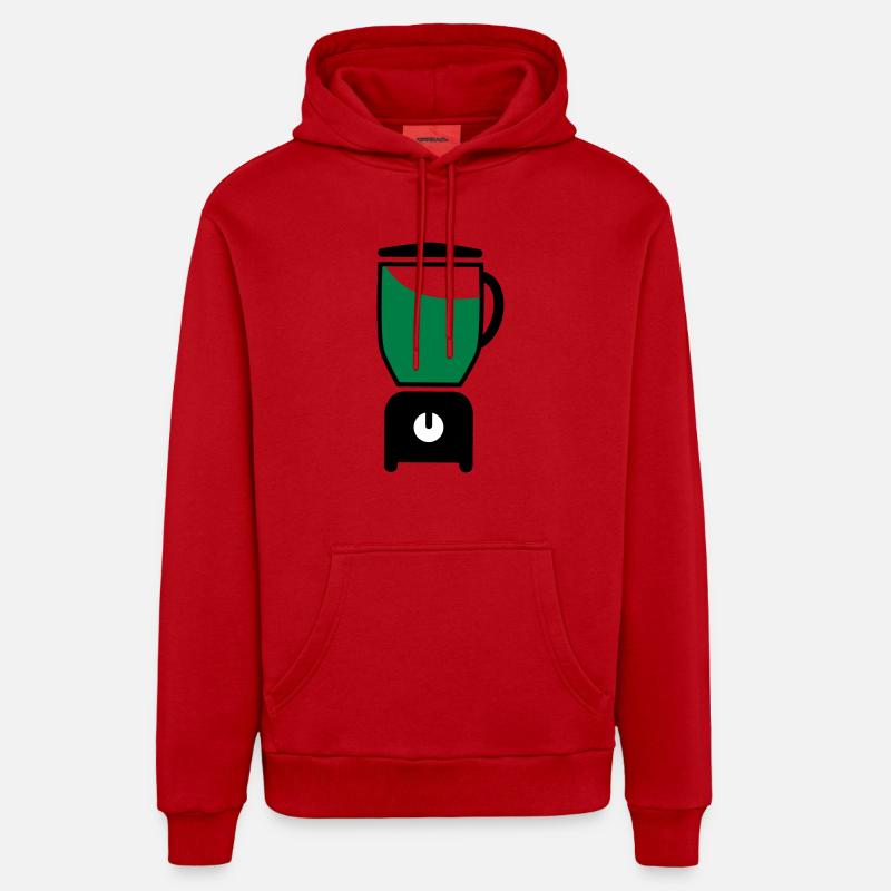 Blender - Sweat à capuche bio décontracté fabriqué en UE - rouge