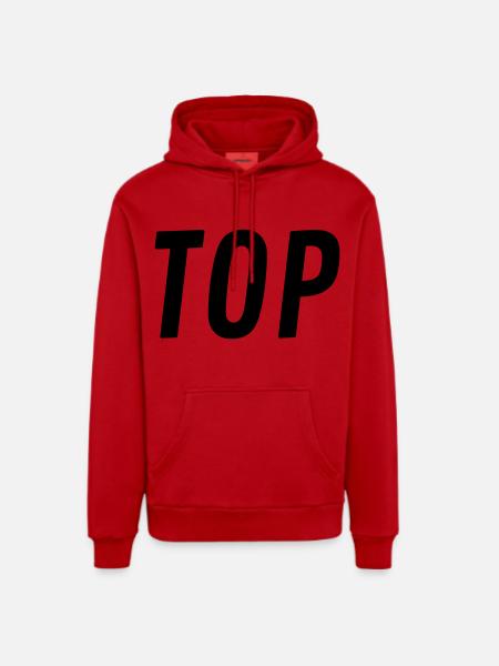 TOP Gift - Organic Relaxed Hoodie Made in EU - red