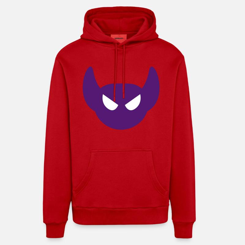 Fantôme d’Halloween - Sweat à capuche bio décontracté fabriqué en UE - rouge