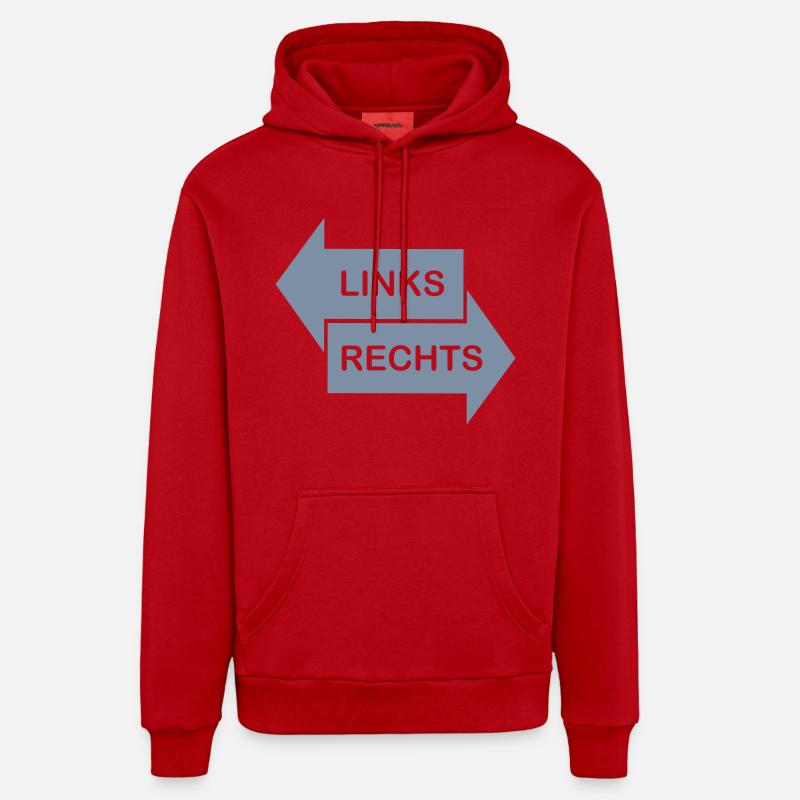 Links - Rechts Organic Relaxed Hoodie Made in EU