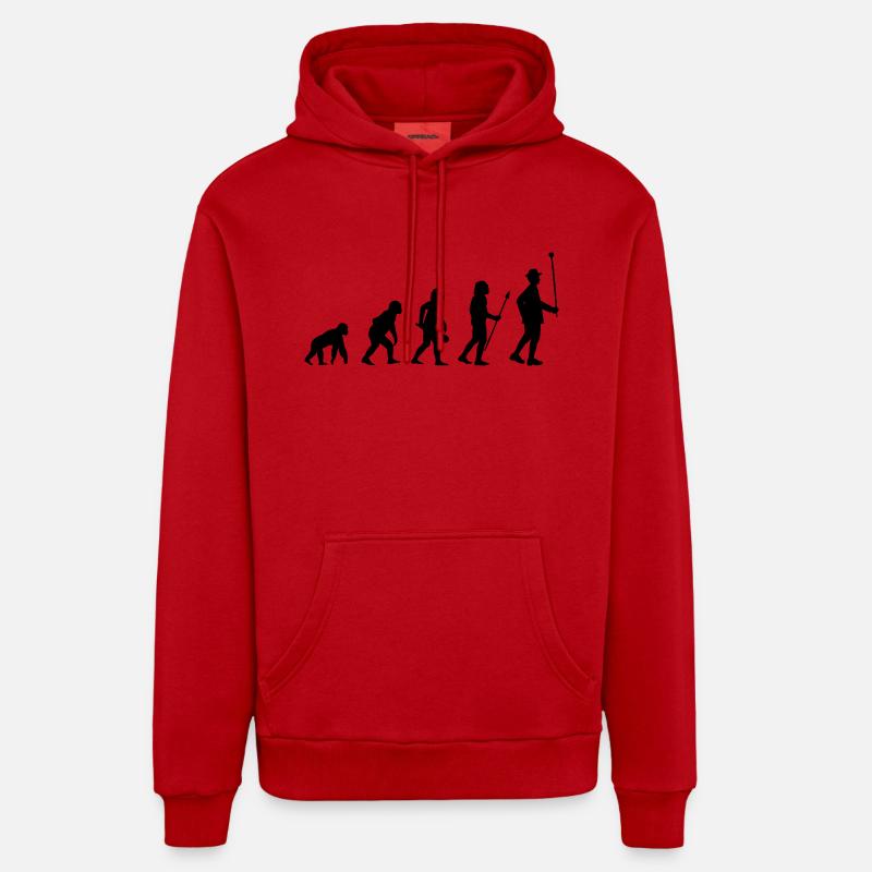 Stabführer Evolution - Organic Relaxed Hoodie Made in EU - Rot