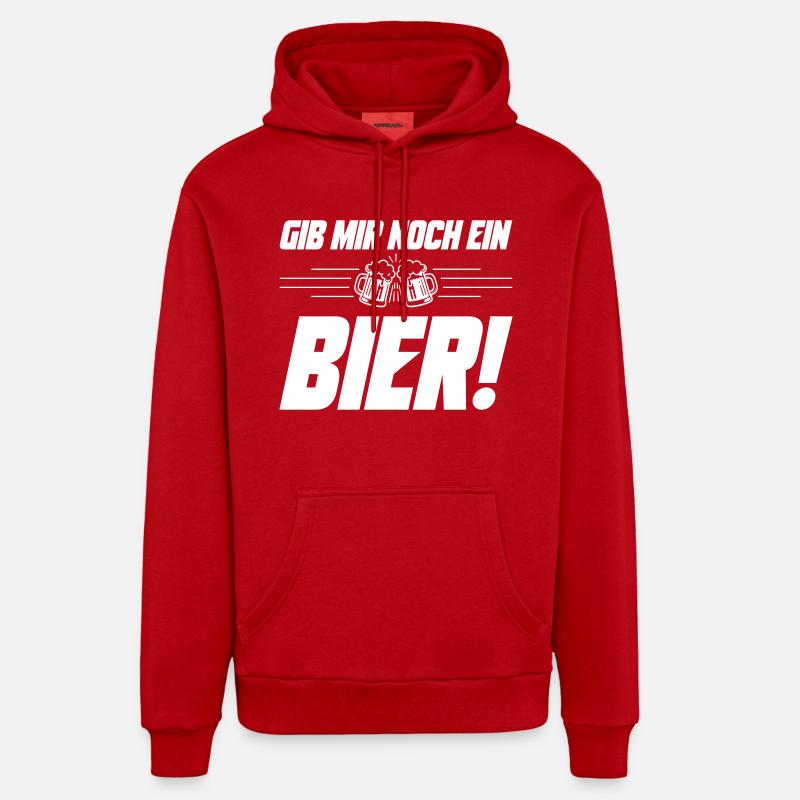 Noch ein Bier Spruch - Organic Relaxed Hoodie Made in EU - Rot