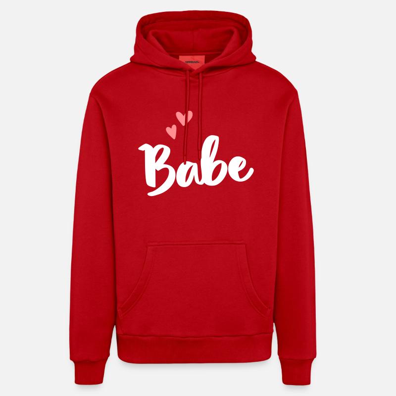 Bebe - Sweat à capuche bio décontracté fabriqué en UE - rouge
