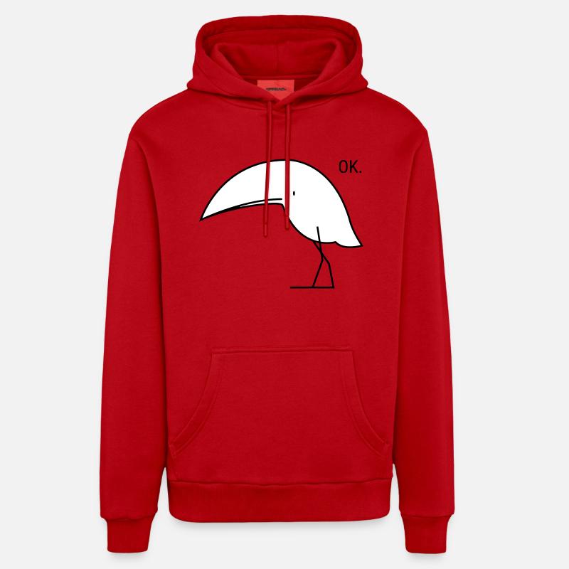 Lustiger OK Vogel Organic Relaxed Hoodie Made in EU