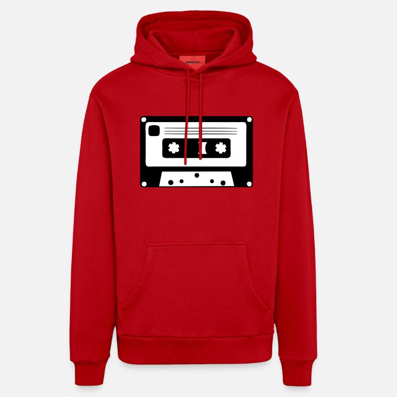 Cassette - Sweat à capuche bio décontracté fabriqué en UE - rouge