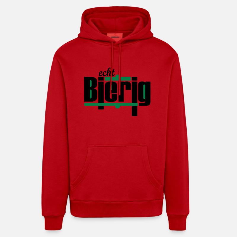 "echt Bierig" by Claudia-Moda Organic Relaxed Hoodie Made in EU
