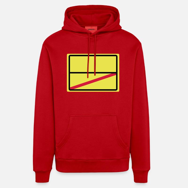 ortsschild blanko Organic Relaxed Hoodie Made in EU