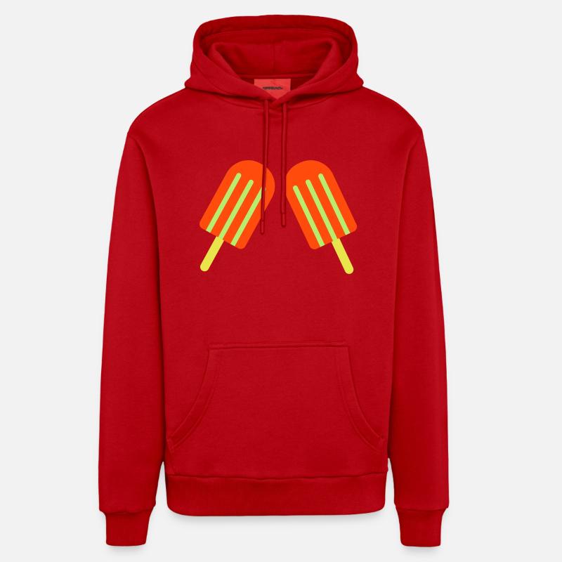 eis eiscreme 2 - Organic Relaxed Hoodie Made in EU - Rot
