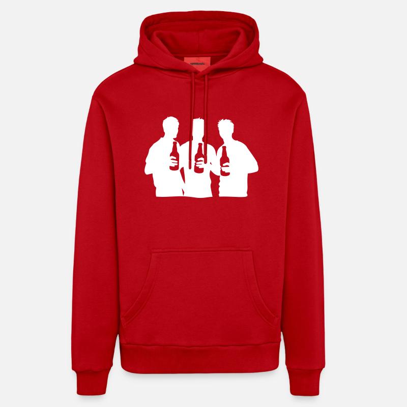 Équipe Groupe Équipe - Sweat à capuche bio décontracté fabriqué en UE - rouge
