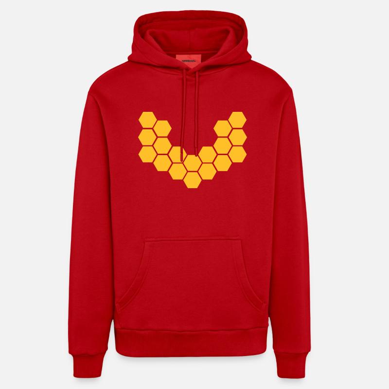 Honeycombs Organic Relaxed Hoodie Made in EU