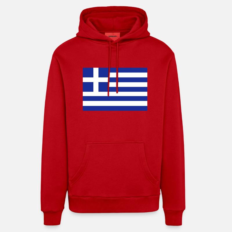 flag_greek Sweat à capuche bio décontracté fabriqué en UE