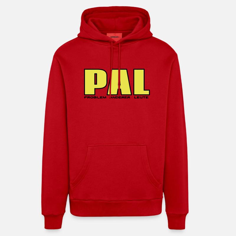 PAL - Problem anderer Leute - Organic Relaxed Hoodie Made in EU - Rot