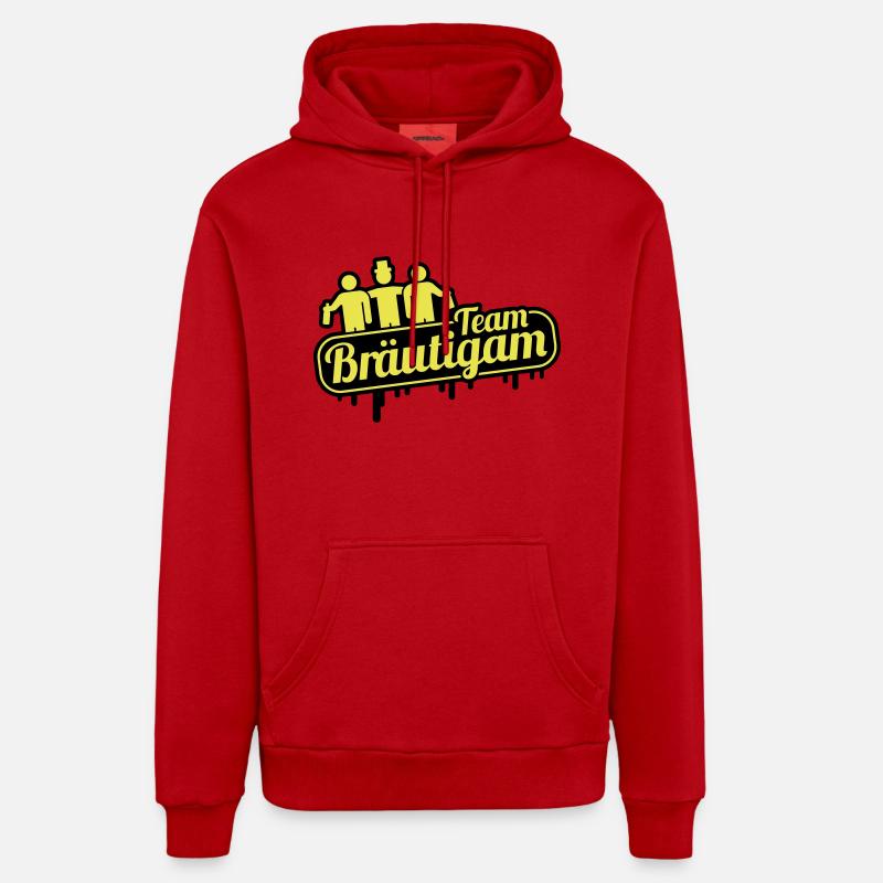 team_braeutigam_ya2 - Sweat à capuche bio décontracté fabriqué en UE - rouge