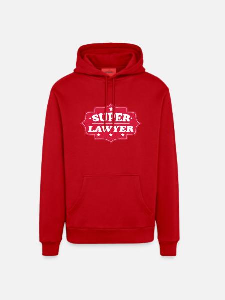 Super lawyer - Organic Relaxed Hoodie Made in EU - red