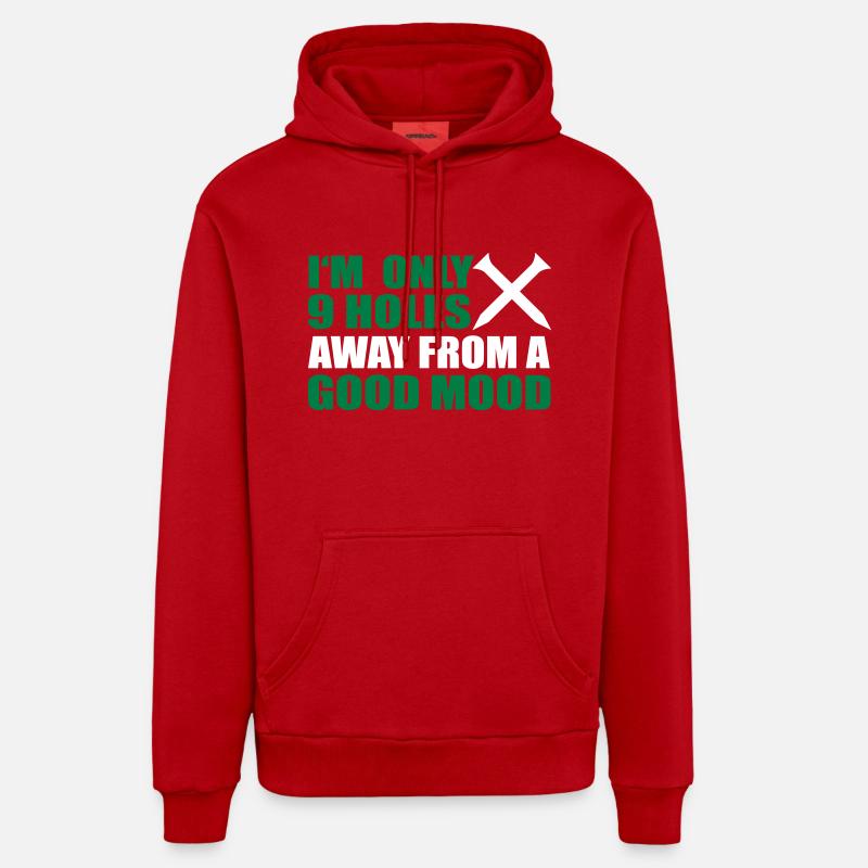 Golfe - Sweat à capuche bio décontracté fabriqué en UE - rouge